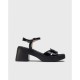 Sandalias Mujer Wonders Hura D-1021 Negro