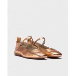 Manoletinas Mujer Wonders Seúl A-86101 Oro Rosa