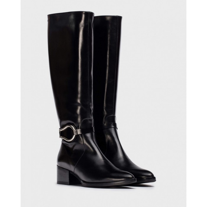 Botas Mujer Wonders Golden E-6903 Negras