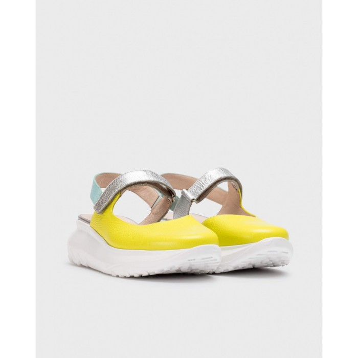 Zapatos Mujer Wonders Zaire A-4004  Amarilla