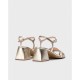 Sandalias Mujer Wonders Marcia H-6113 Platino