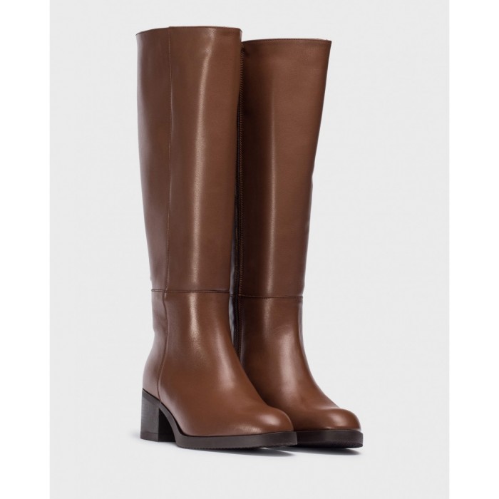 Botas Mujer Wonders Topo G-6215-XL Marrón