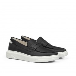 Zapatos Mocasines Hombre  Fluchos Boston F2224 Negro