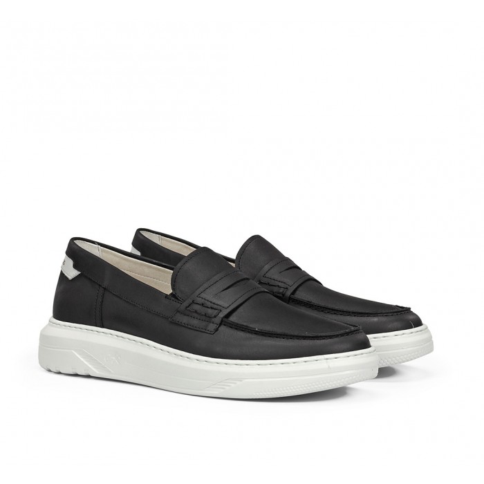 Zapatos Mocasines Hombre  Fluchos Boston F2224 Negro