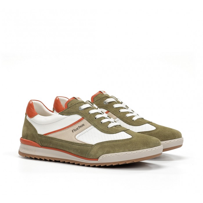 Zapatos Deportivos Hombre Fluchos Elder F2184 Verde