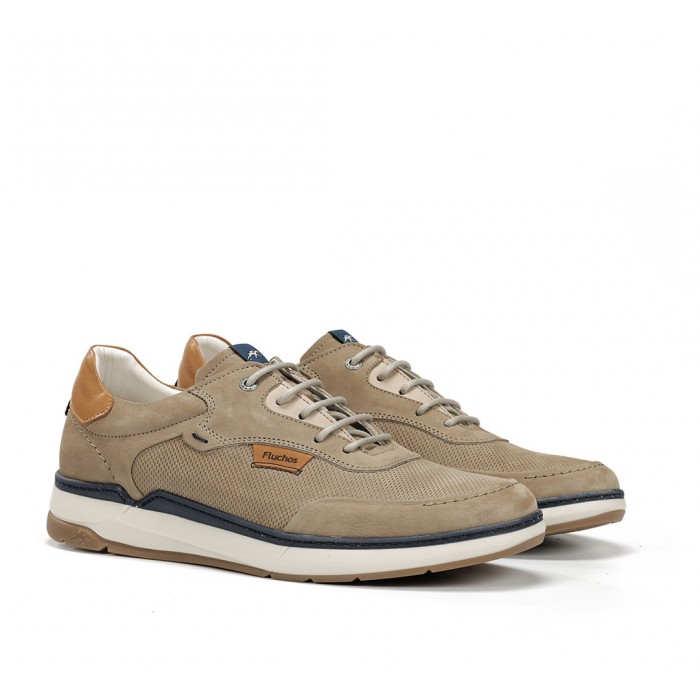 Zapatos Deportivos Hombre Fluchos jeff F2210 taupe