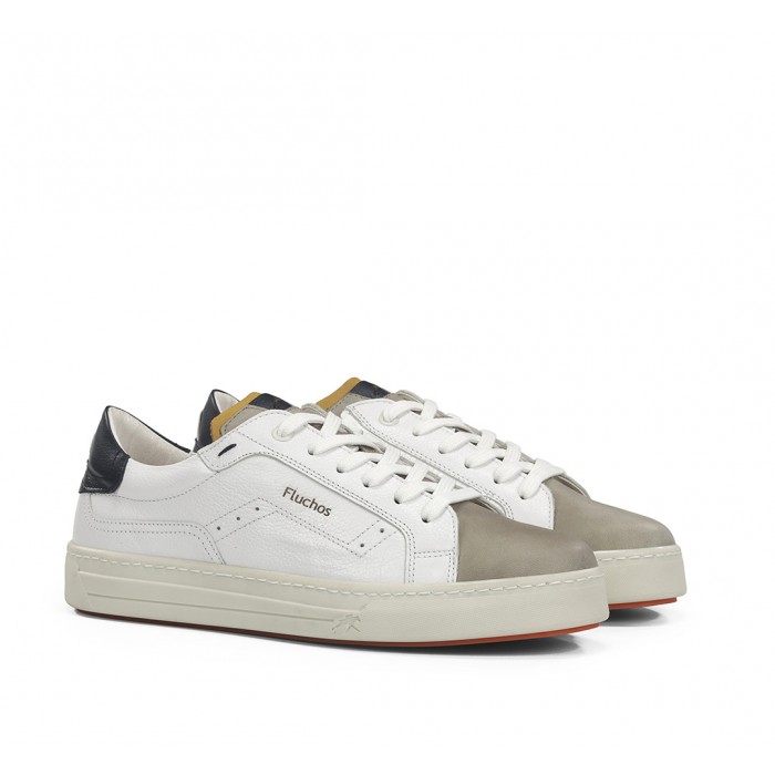 Zapatos Deportivos Hombre Fluchos Nemo F2218 Blanco
