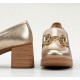 Zapatos Mujer Dorking Cristel D9438 Dorado