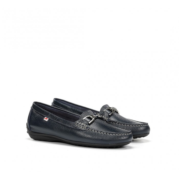 Zapatos Mocasines Mujer Fluchos Bruni F0804 Azul Marino