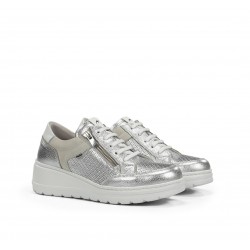 Deportivos Mujer Fluchos Aqua F2173 Plata