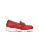 Zapatos Mocasines Mujer Fluchos Gladis F1936 Rojo