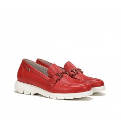 Zapatos Mocasines Mujer Fluchos Gladis F1936 Rojo