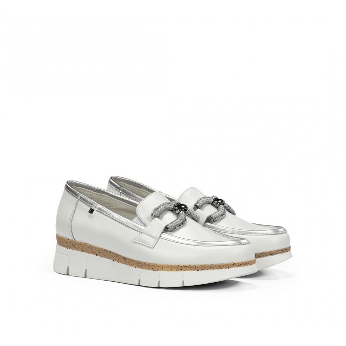 Mocasines Mujer Dorking India  D9298 Blanco