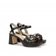 Sandalias Mujer Dorking Lyra D9253 Negro