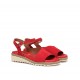 Sandalias Mujer Dorking Espe D8771 Ante Rojo