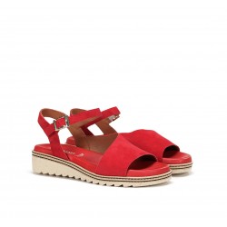 Sandalias Mujer Dorking Espe D8771 Ante Rojo