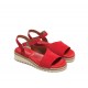Sandalias Mujer Dorking Espe D8771 Ante Rojo