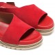 Sandalias Mujer Dorking Espe D8771 Ante Rojo
