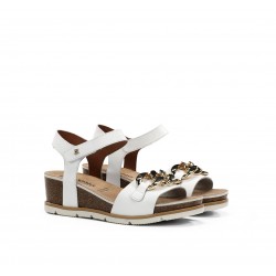 Sandalias Mujer Dorking Gold D9511 Blanco