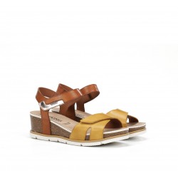 Sandalias Mujer Dorking Gold D9512 Amarillo