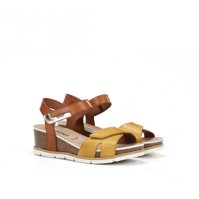 Sandalias Mujer Dorking Gold D9512 Amarillo