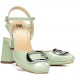 Sandalias Tacón Mujer Dorking Karla D9264 Verde