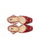 Sandalias Tacón Mujer Dorking Karla D9264 Rojo