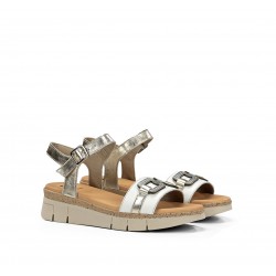Sandalias Mujer Dorking Klau D9484 Plata