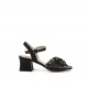 Sandalias Tacón Mujer Dorking Larus D9457 Negro