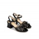 Sandalias Tacón Mujer Dorking Larus D9457 Negro