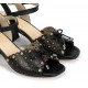 Sandalias Tacón Mujer Dorking Larus D9457 Negro