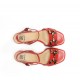 Sandalias Tacón Mujer Dorking Lyra D9253 Rojo