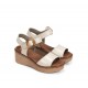Sandalias Cuña Mujer Dorking Nido D9450 Taupe