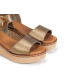 Sandalias Cuña Mujer Dorking Nido D9450 Marrón