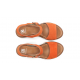 Sandalias Cuña Mujer Dorking Nido D9450 Naranja