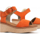 Sandalias Cuña Mujer Dorking Nido D9450 Naranja