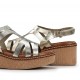 Sandalias Cuña Mujer Dorking Nido D9451 Dorada