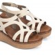 Sandalias Cuña Mujer Dorking Nido D9451 Taupe