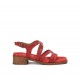 Sandalias Mujer Dorking Poleo D9208 Rojo