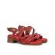 Sandalias Mujer Dorking Poleo D9208 Rojo