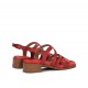 Sandalias Mujer Dorking Poleo D9208 Rojo