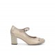 Zapatos Tacón Mujer Dorking Rodin D9092 Perla Nude