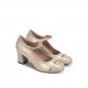 Zapatos Tacón Mujer Dorking Rodin D9092 Perla Nude