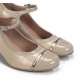 Zapatos Tacón Mujer Dorking Rodin D9092 Perla Nude