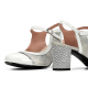 Zapatos Tacón Mujer Dorking Rodin D9093 Blanco