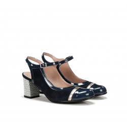 Zapatos Tacón Mujer Dorking Rodin D9093 Azul