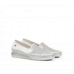 Mocasines Mujer Fluchos Sella D2144 Blanco