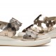 Sandalias Cuña Mujer Dorking Slam D9291 Dorado