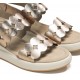 Sandalias Cuña Mujer Dorking Slam D9291 Dorado