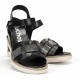 Sandalias Cuña Mujer Fluchos Smash F1975 Negro